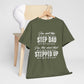 Stepped Up Dad Heavy Cotton T-Shirt | Stepdad