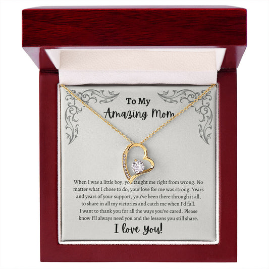 Forever Love Necklace | To My Amazing Mom From Son | I’ll Always Need You