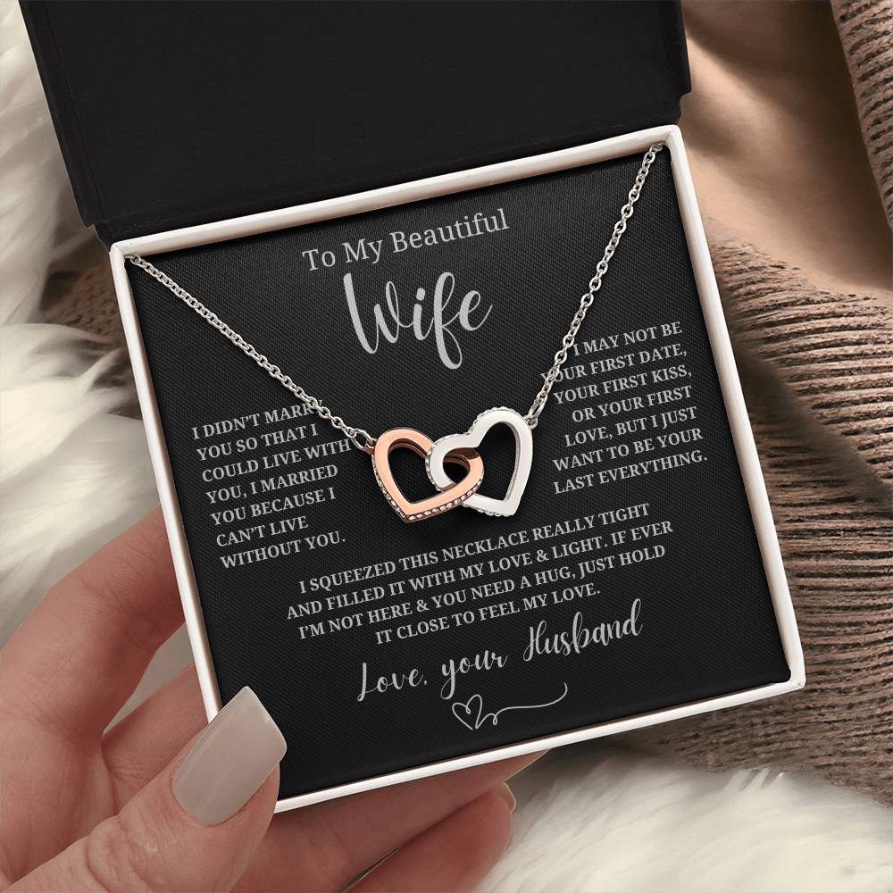 Interlocking Heart Necklace | My Beautiful Wife